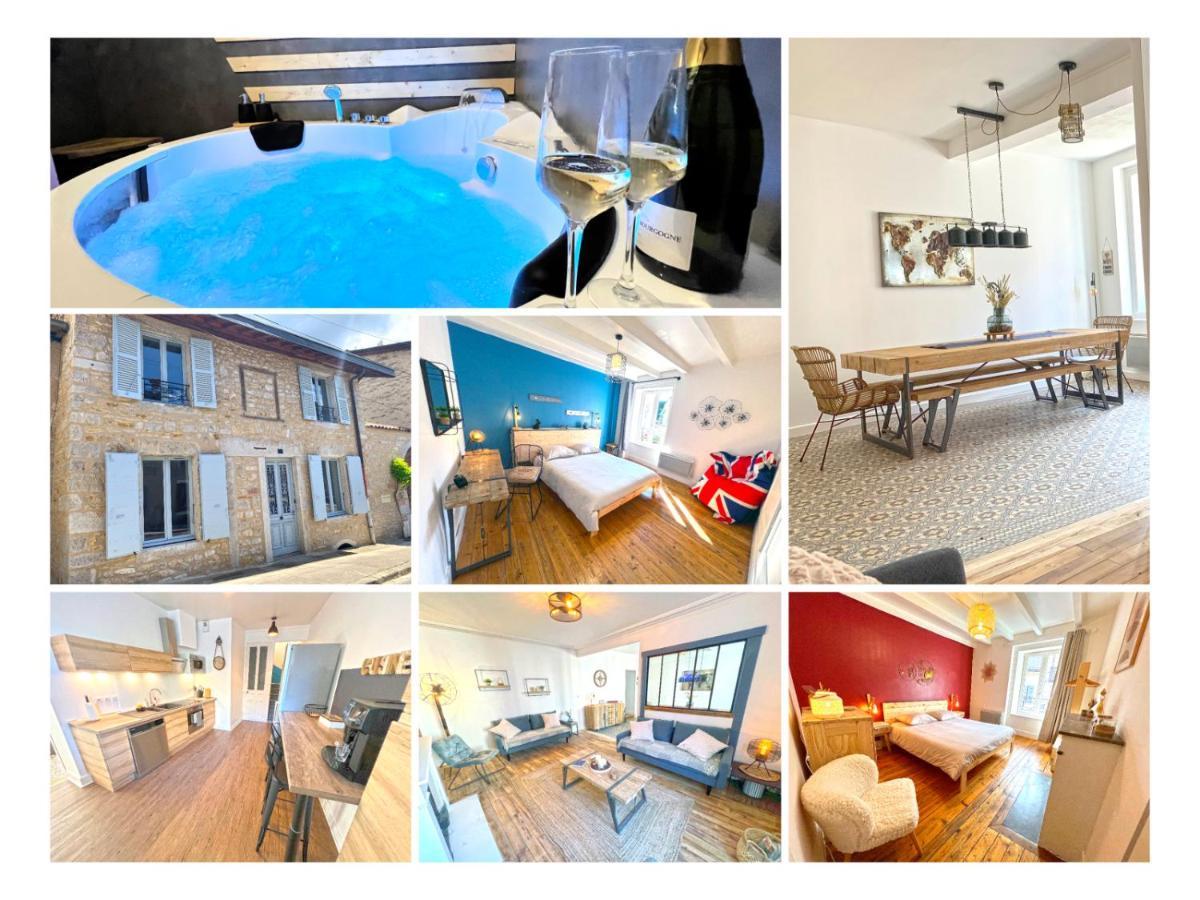 Gite Cosy Avec Jacuzzi Classe 3 Etoiles Poncin Exteriér fotografie